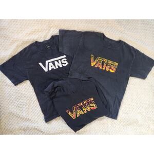 Youth Large Vans Lot Of 3 Tshirt And Hoodie Graphic Tee Logo Bundle YL